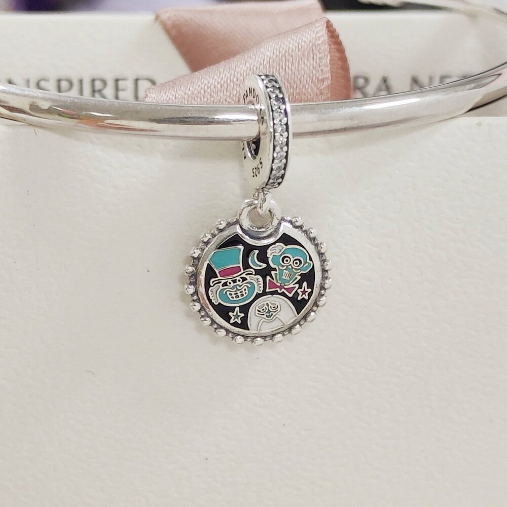 Pandora Hitchhiking Ghosts The Haunted Mansion Charm S925 Silver with box
